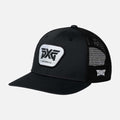PXG Scottsdale Trucker Snapback Hat Black/ Black gray logo